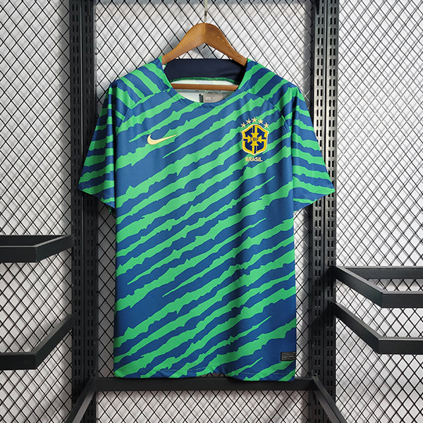 Camisa Brasil Pré Jogo 22/23 - Nike Torcedor Masculina - Garra