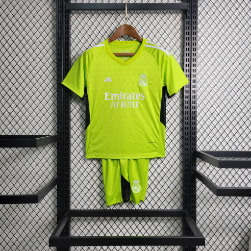 Kit Infantil Real Madrid Goleiro 23/24 - Verde