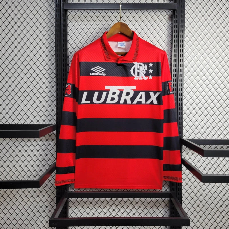 Camisa Flamengo Home 94/95 - Versão Retro - Manga Comprida