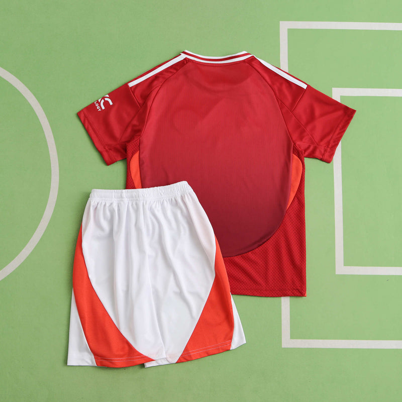 Kit Infantil Manchester United Home 24/25 - Lançamento