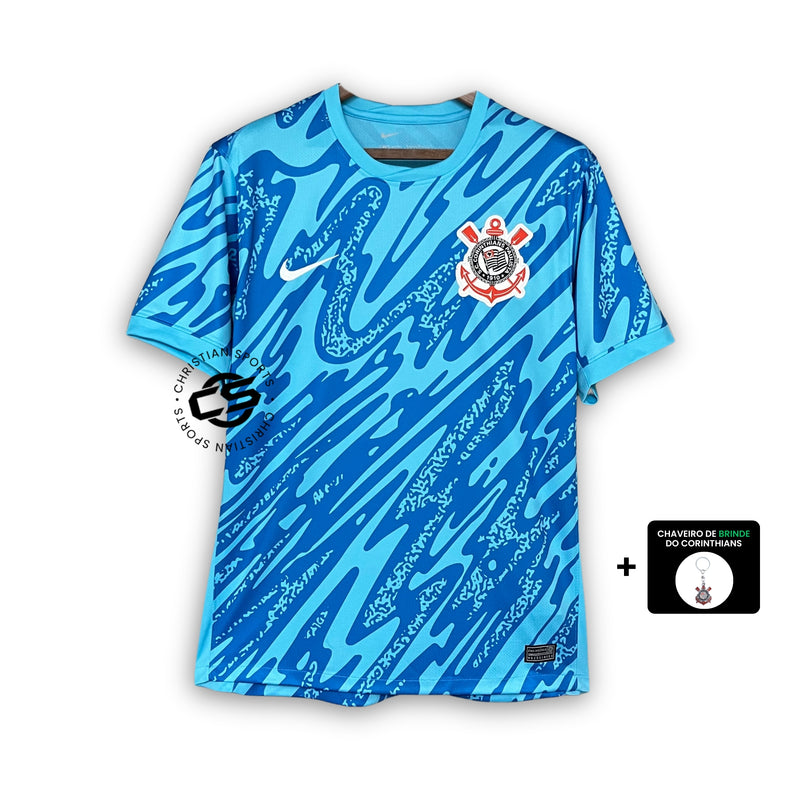 Camisa Corinthians Goleiro 24/25 Azul - Nike Torcedor - Lançamento