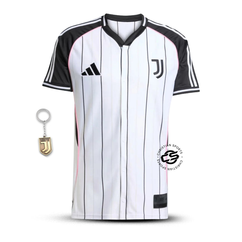 Camisa Juventus Baseball US 25/26 - Adidas Torcedor - Lançamento