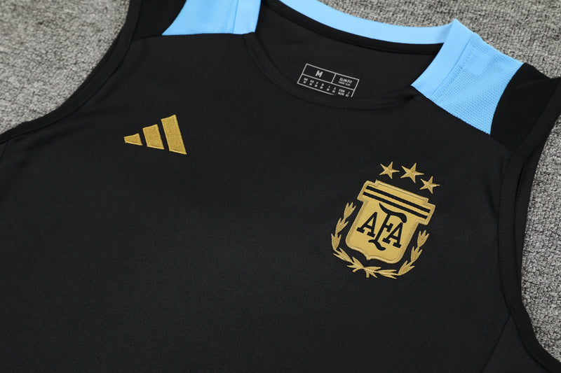Kit Regata Argentina Treino 24/25 Preto - Lançamento