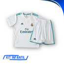 Kit Infantil Real Madrid Home 17/18 - Retro