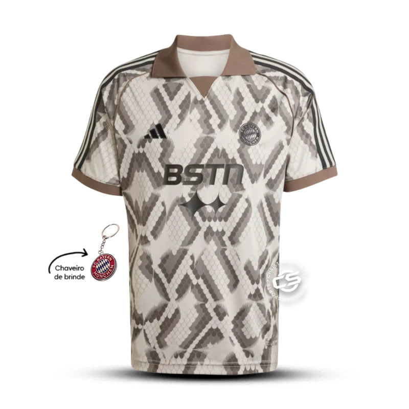Camisa Bayern de Munique x BSTN 25/26 - Adidas Torcedor Masculina - Lançamento