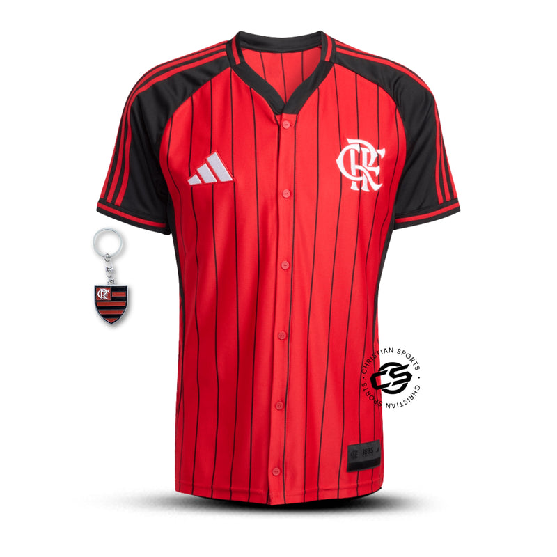 Camisa Flamengo Baseball 25/26 - Adidas Torcedor - Lançamento