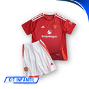 Kit Infantil Manchester United Home 24/25 - Lançamento