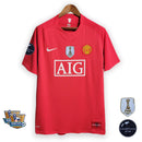 Camisa Manchester United Home 07/08 + Patchs - Retro