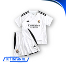 Kit Infantil Real Madrid Home 24/25 - Lançamento