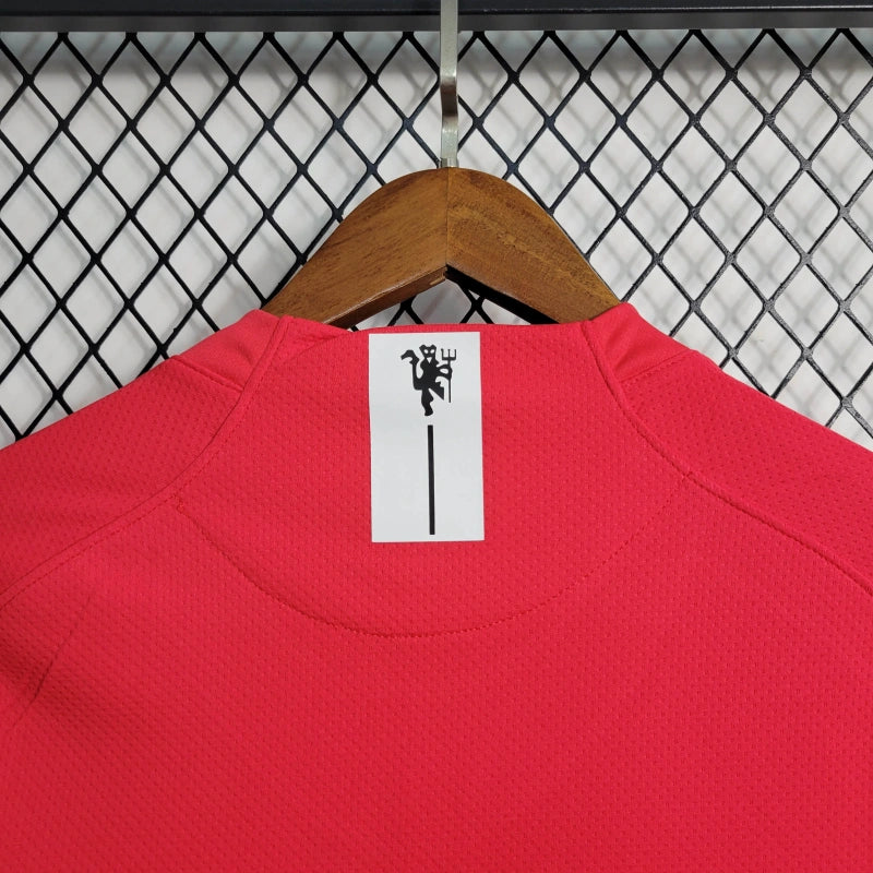 Camisa Manchester United Titular 07/08 - Versão Retro - Manga Comprida