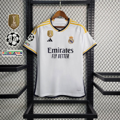 Camisa Real Madrid Home 23/24 + Patchs