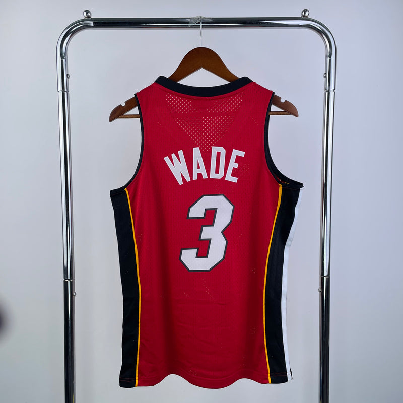Regata NBA Miami Heat 05/06 - Wade 5 Red Hardwood - Mitchell & Ness
