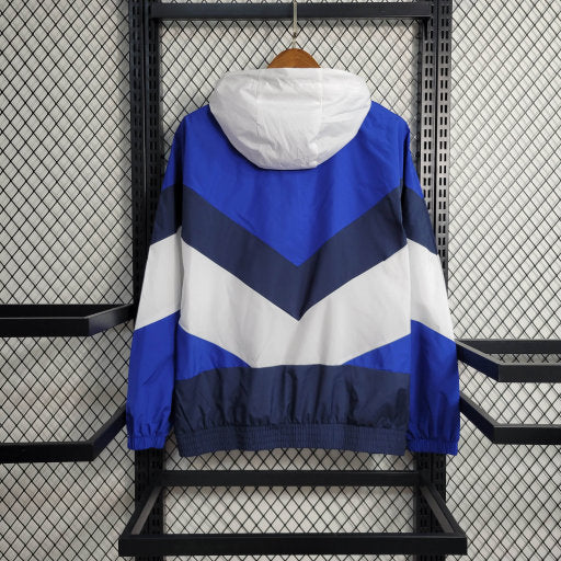 Jaqueta Corta Vento Chelsea 23/24 - Azul e Branco
