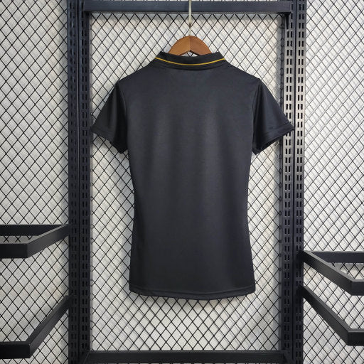 Camisa Polo Brasil Black x Gold 22/23 - Versão Feminina