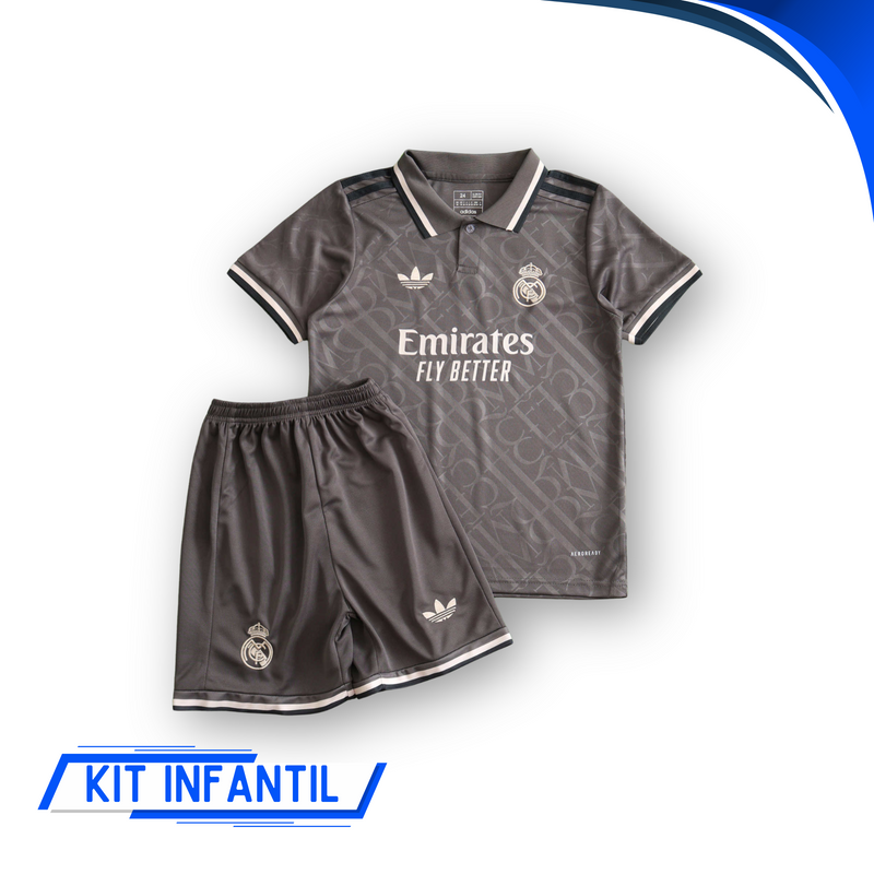 Kit Infantil Real Madrid Third 24/25 - Lançamento