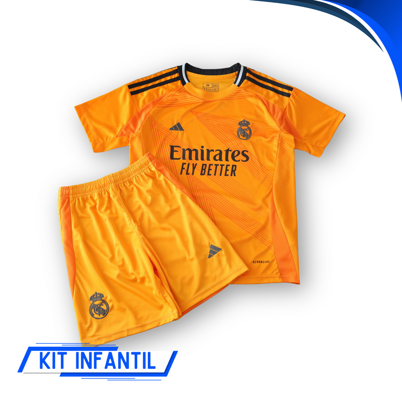Kit Infantil Real Madrid Away 24/25 - Lançamento