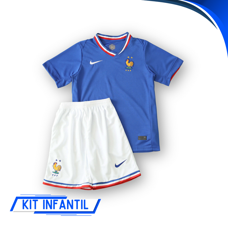 Kit Infantil França Home 24/25 - Lançamento