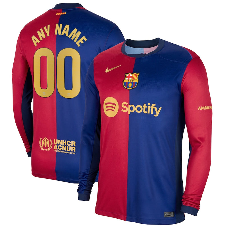 Camisa Barcelona Home 24/25 - Nike Manga comprida - Lançamento