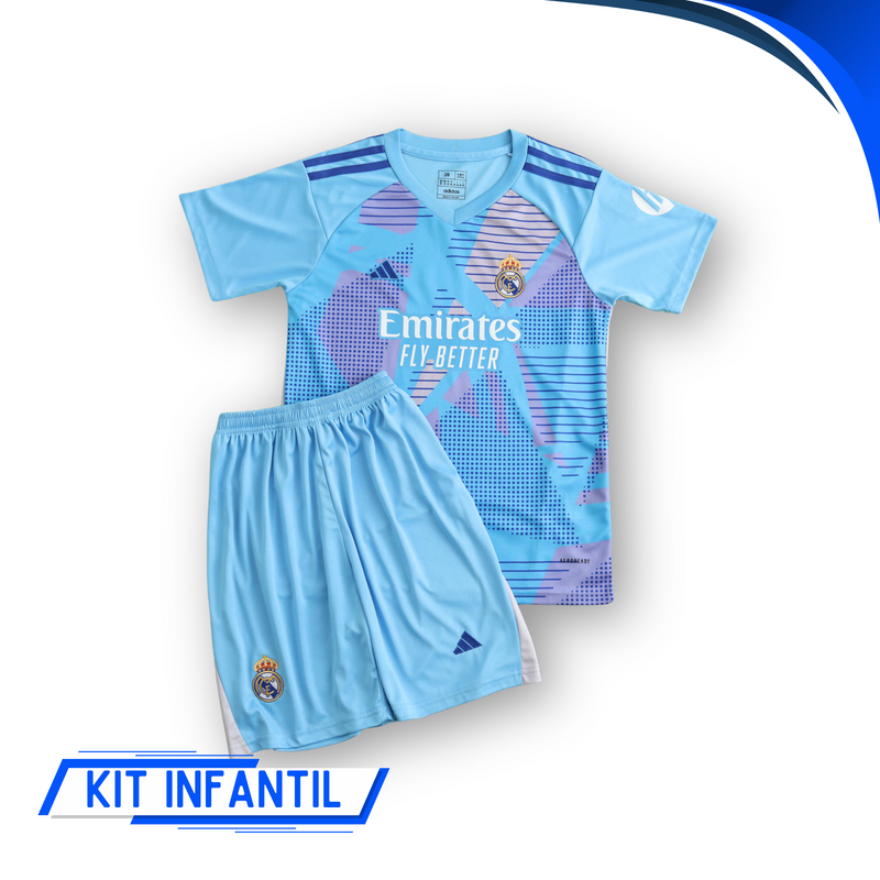 Kit Infantil Real Madrid Goleiro 24/25 - Lançamento