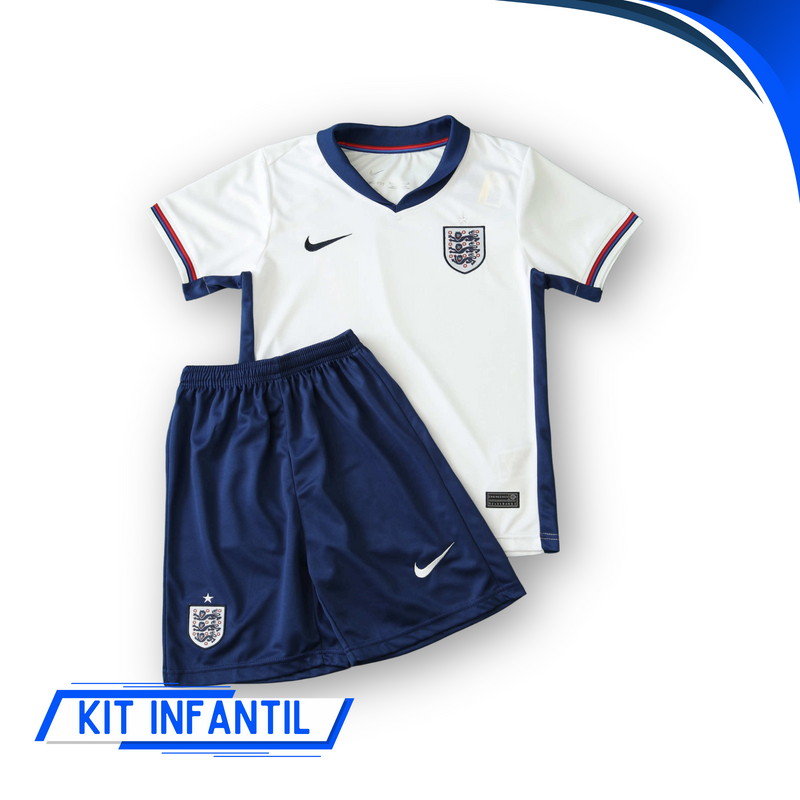 Kit Infantil Inglaterra Home 24/25 - Lançamento