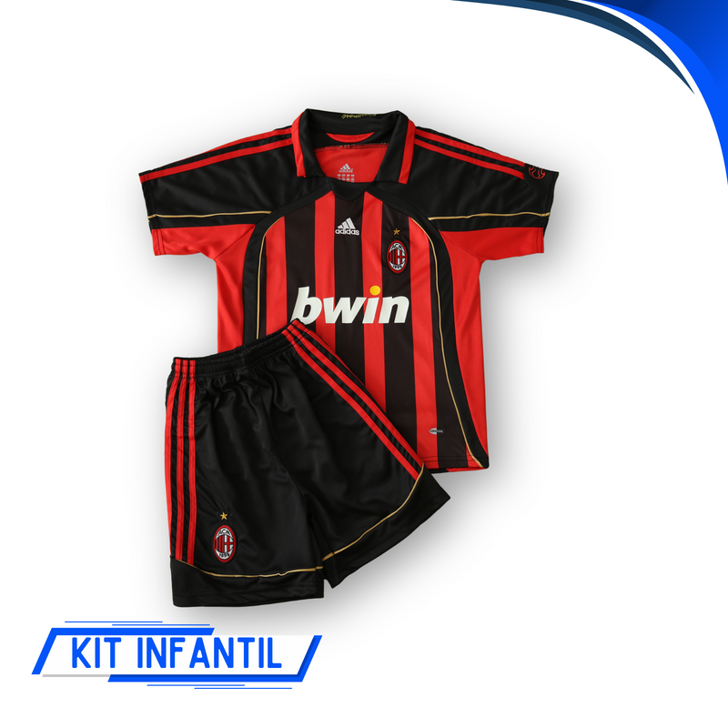 Kit Infantil Milan Home 06/07 - Retro