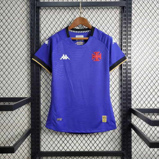 Camisa Vasco Goleiro 23/24 - Kappa Torcedor Feminina - Azul Royal