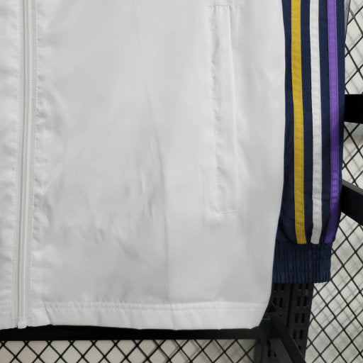 Jaqueta Corta Vento Treino Real Madrid 23/24 - Branco