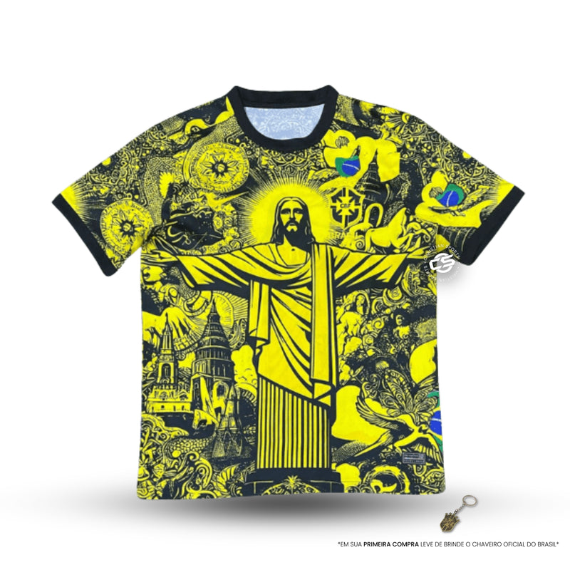 Camisa Brasil Concept Cristo Redentor 24/25 - Nike Torcedor Masculina - Lançamento