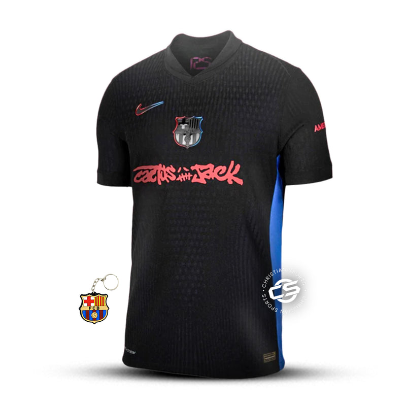 Camisa Barcelona Away x Travis Scott 24/25 - Nike Jogador Masculina - Lançamento