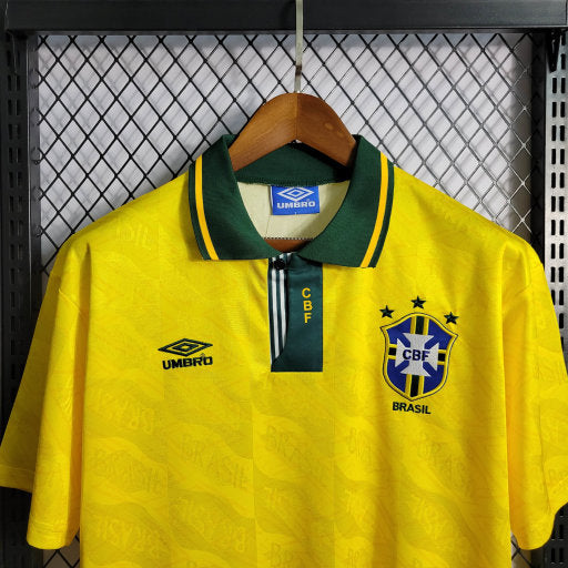 Camisa Brasil Home 91/93 - Versão Retro