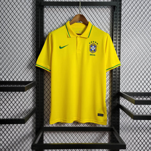 Polo Brasil 22/23 - Nike Torcedor Masculina - Amarelo