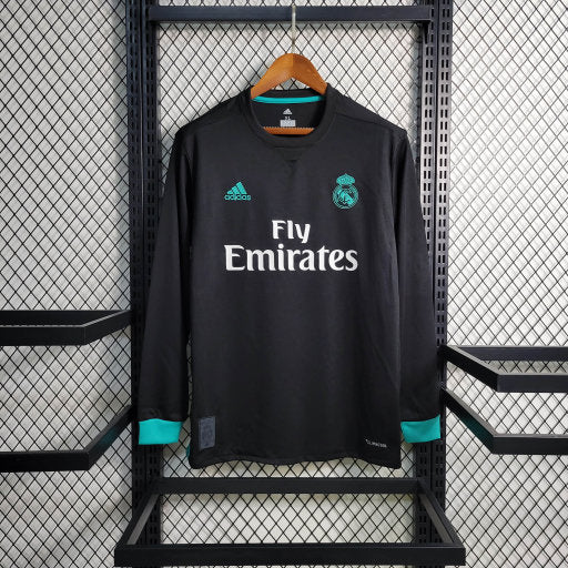 Camisa Real Madrid Away 17/18 - Versão Retro Manga Comprida