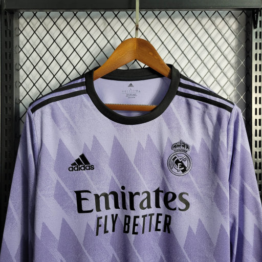 Camisa Real Madrid Reserva 22/23 - Adidas Torcedor Masculina - Manga Comprida