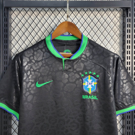 Camisa Brasil Leopardo Negro 22/23 - Nike Torcedor Masculina