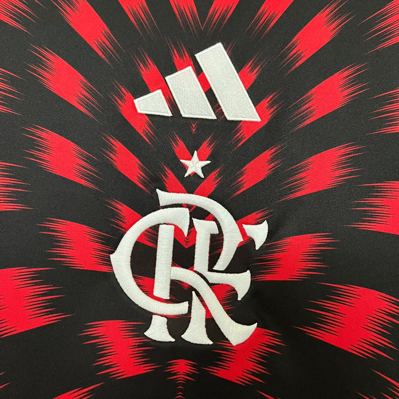 Camisa Flamengo Pré Jogo 25/26 - Adidas Torcedor Masculina - Lançamento