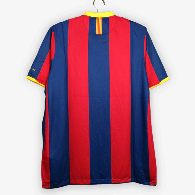 Camisa Barcelona Titular 10/11 + Patchs - Retro