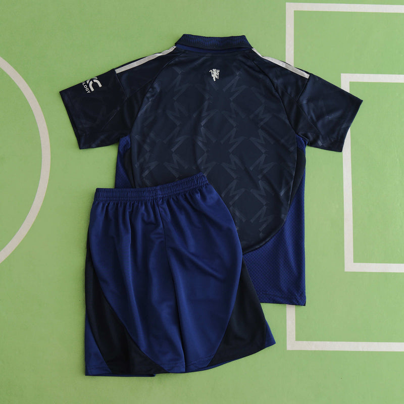Kit Infantil Manchester United Away 24/25 - Lançamento