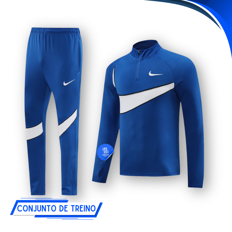 Conjunto de Treino Nike Dri-Fit Swoosh 24/25 - Azul Royal - Lançamento