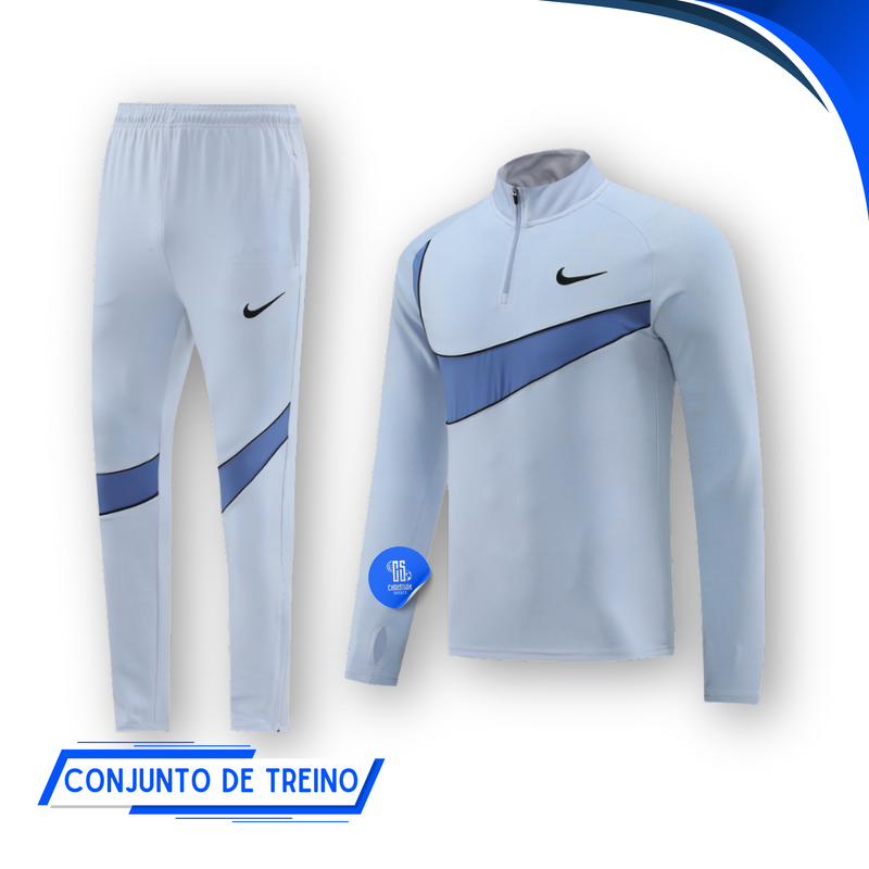 Conjunto de Treino Nike Dri-Fit Swoosh 24/25 - Azul Bebê - Lançamento