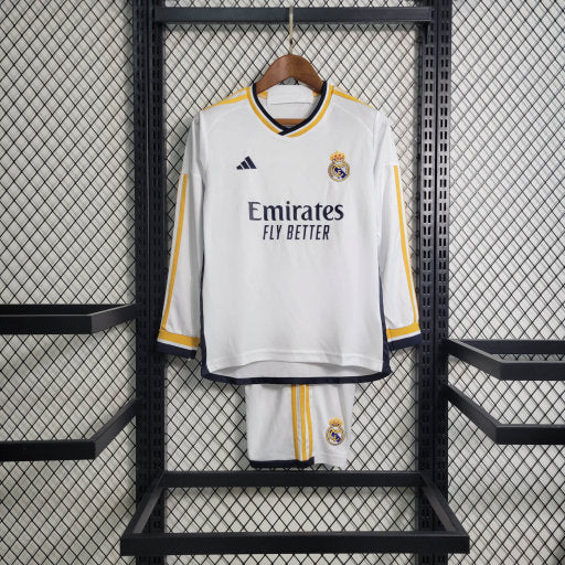 Kit Infantil Real Madrid Home 23/24 - Manga Comprida
