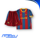 Kit Infantil Barcelona Home 10/11 - Retro