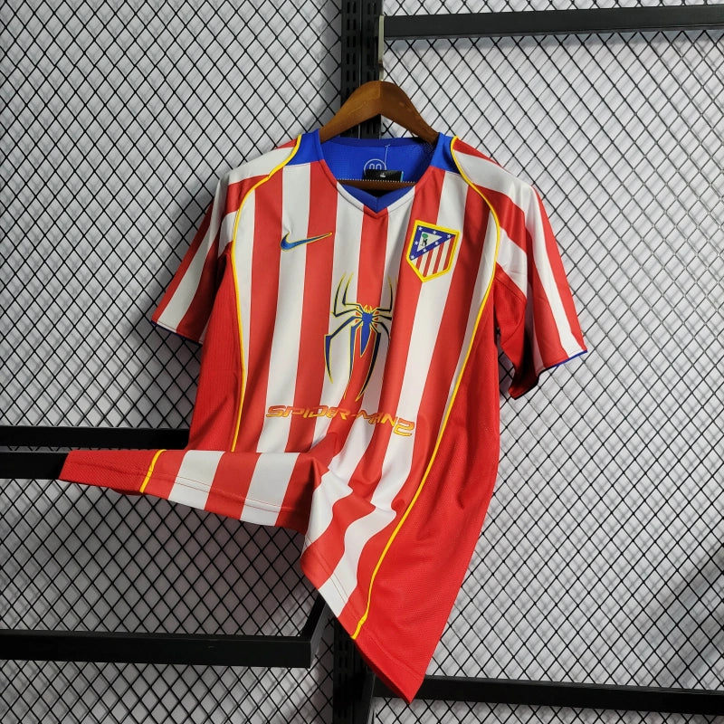 Camisa Atlético de Madrid Home 04/05  - Versão Retro