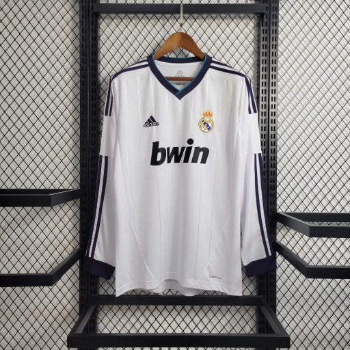 Camisa Real Madrid Home 12/13 - Versão Retro Manga Comprida