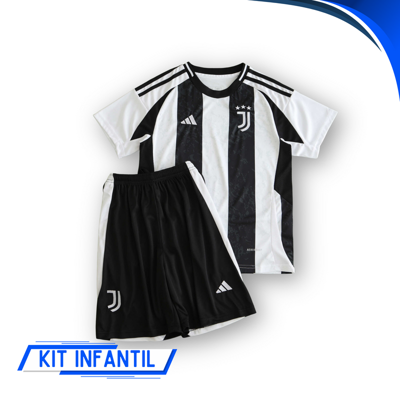 Kit Infantil Juventus Home 24/25 - Lançamento