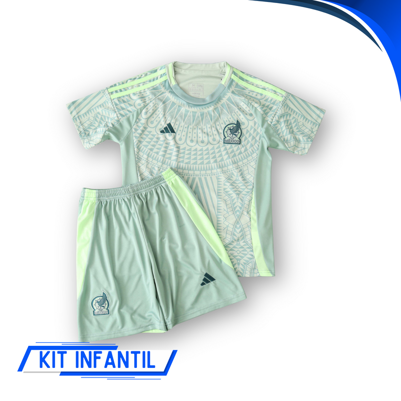 Kit Infantil México Away 24/25 - Lançamento