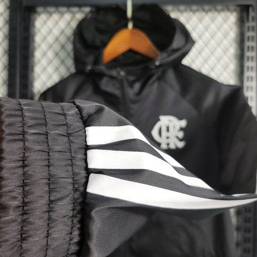 Jaqueta Corta Vento Flamengo Black 23/24 - Lançamento