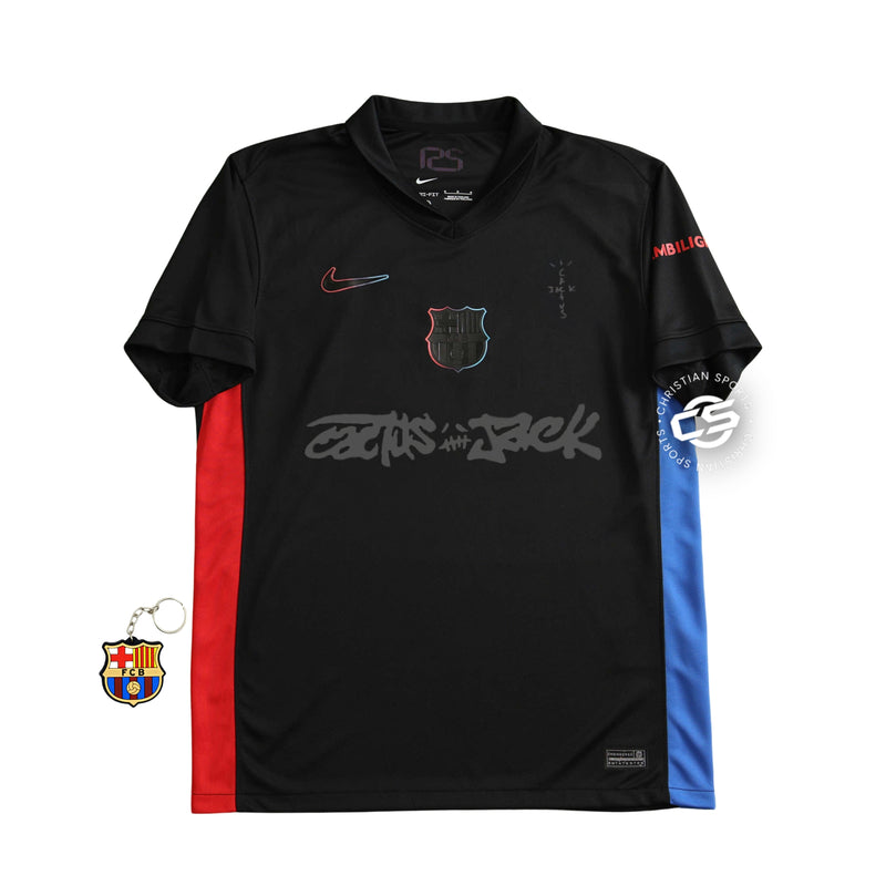 Camisa Barcelona Away x Travis Scott 25/26 - Nike Torcedor Masculina - Lançamento