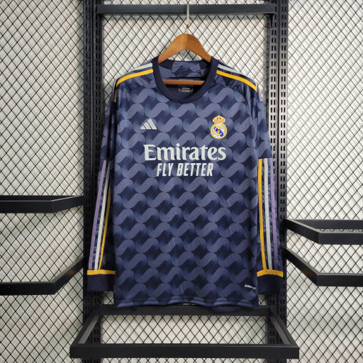 Camisa Real Madrid Reserva 23/24 - Adidas Torcedor Masculina - Manga Comprida