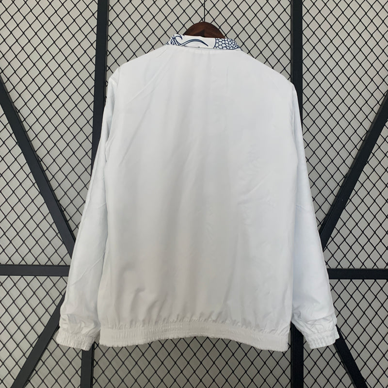 Jaqueta Corta Vento Reversível Real Madrid Dragão 23/24 - Branca