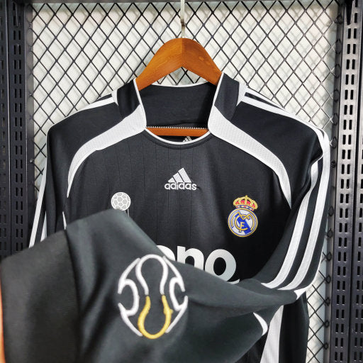 Camisa Real Madrid Away 06/07 - Versão Retro Manga Comprida